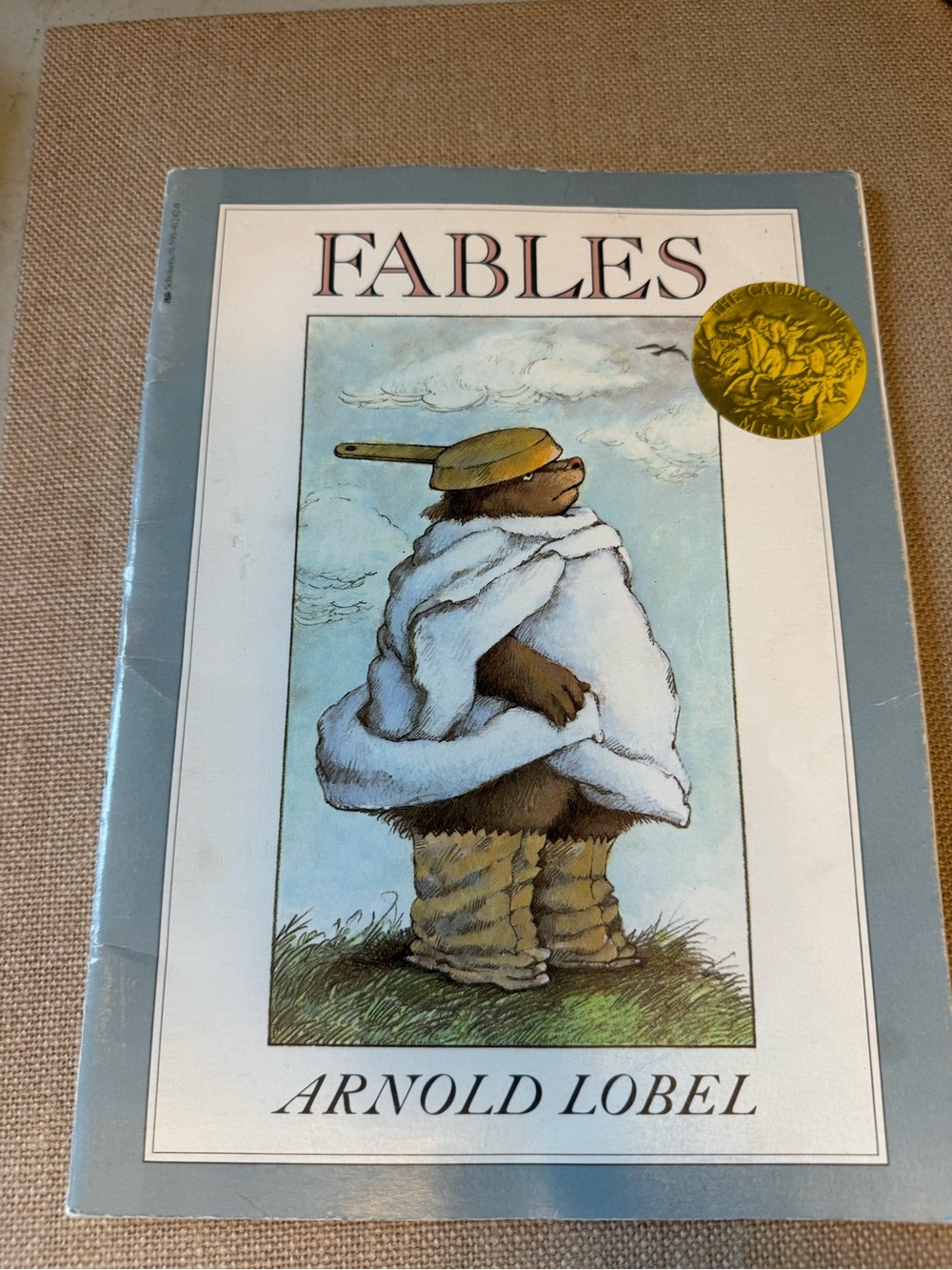 Scholastic Fables Hardcover Book - Light Blue, White, Gold